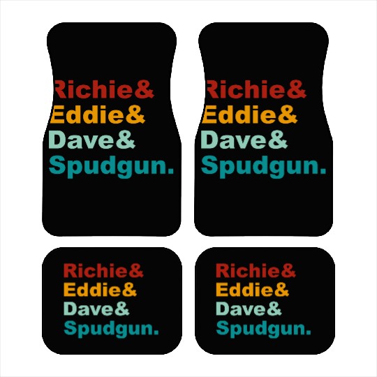 Richie& Eddie& Dave& Spudgun-Retro Funny Movie Ner Car Mats