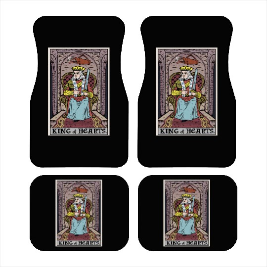 King of Hearts Tarot Card Car Mats