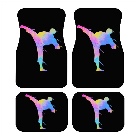 Jiu Jitsu Paint Splatters Kids Karate Car Mats