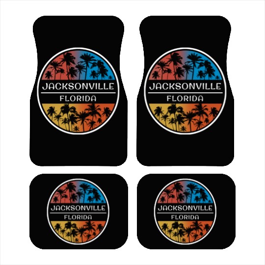 Jacksonville Florida Stylish Vacation Souvenir Car Mats