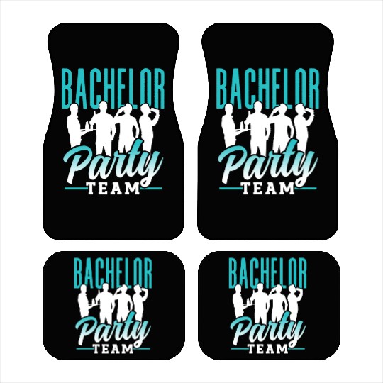 Bachelor Party Team Bride Groom Car Mats