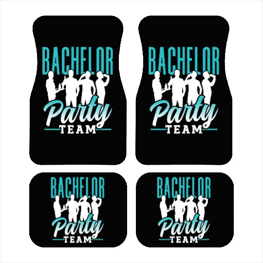 Bachelor Party Team Bride Groom Car Mats