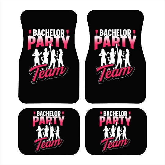 Bachelor Party Team Bride Groom Car Mats