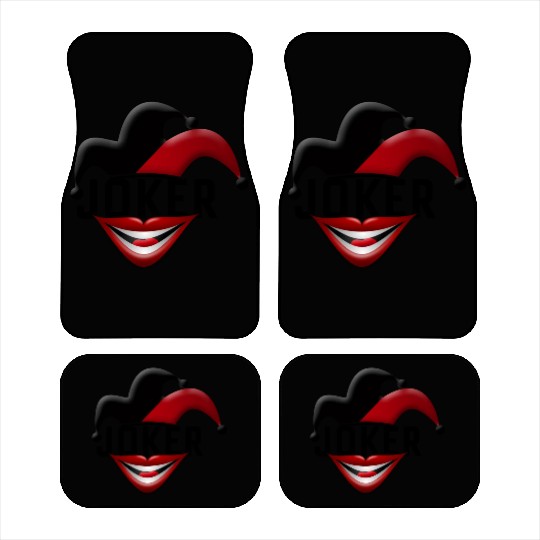 Joker in Red and Black Car Mats
