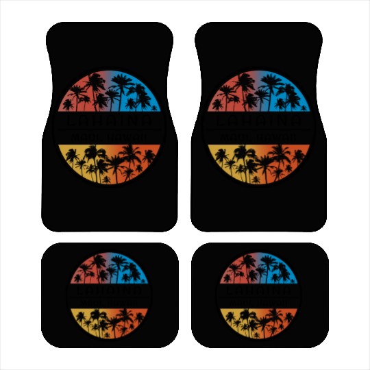 Lahaina Maui Hawaii Hawaiian Islands Palm Tree Car Mats