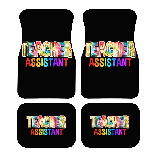 Teacher Assistant Tie Dye Back To School Car Mats