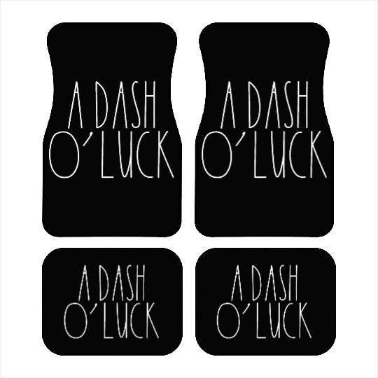 A Dash O' Luck White Rae Dunn Inspired Minimalist Car Mats