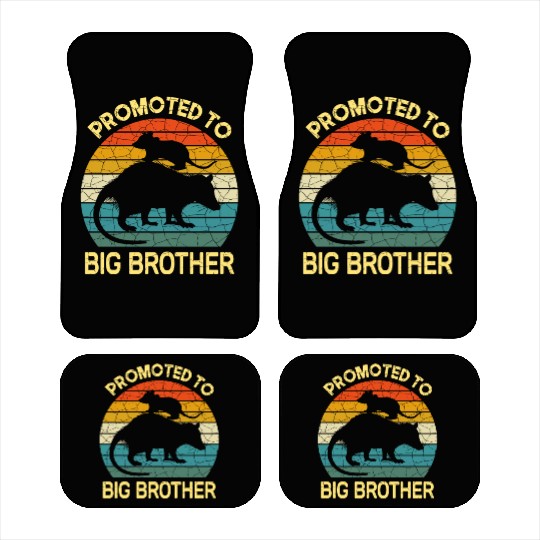 Promoted to big brother Opossum Gift, baby possum Car Mats
