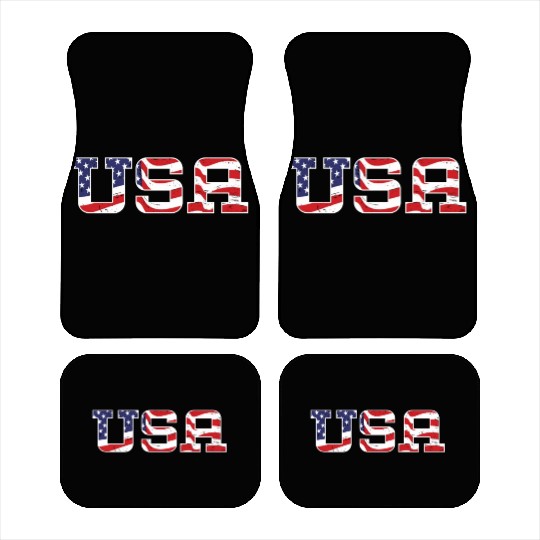 Patriotic America USA Flag 4th Of July American Car Mats