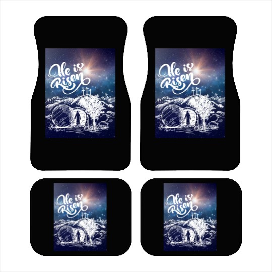 He Is Risen!Jesus,Easter, Bright & Morning Star Car Mats