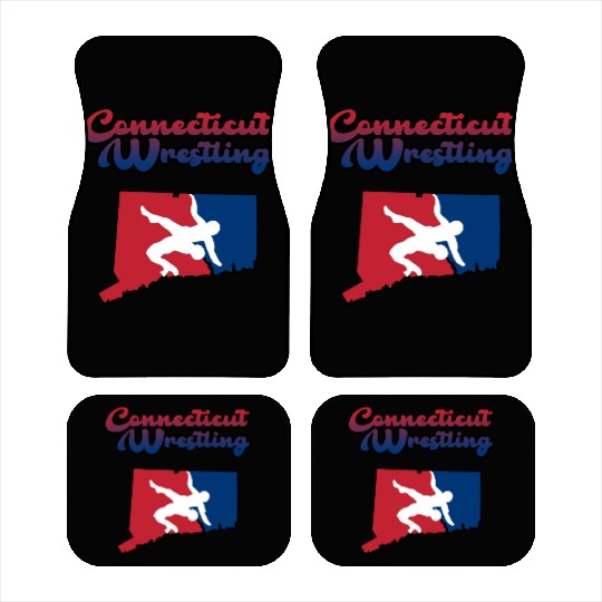 Connecticut Wrestling Car Mats