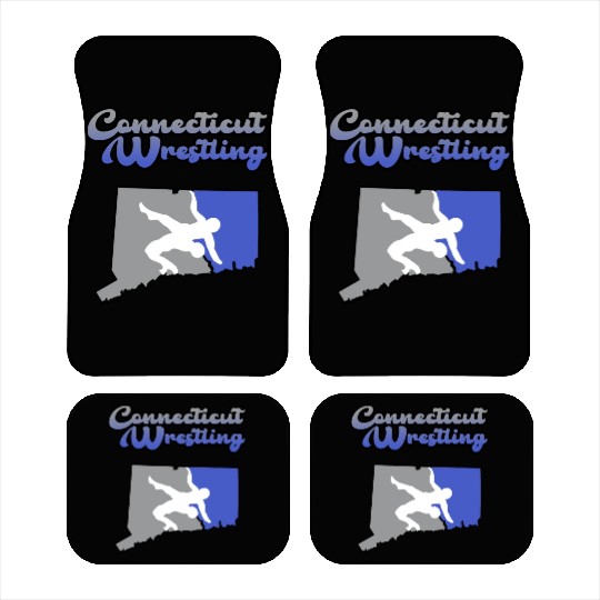 Connecticut Wrestling Car Mats