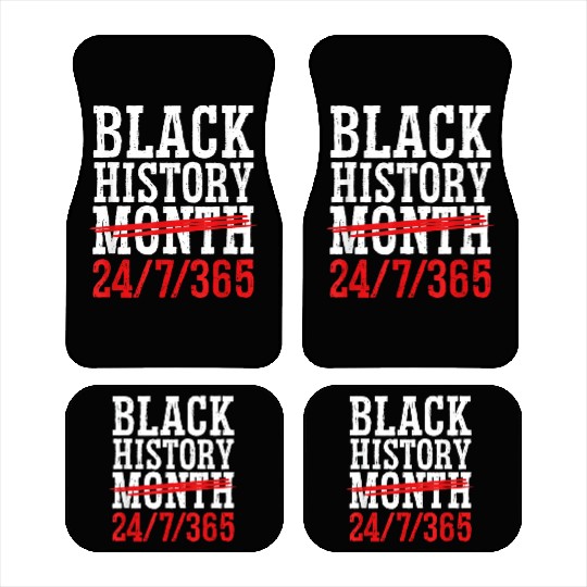 Black History Month 365 Days African American Peo Car Mats