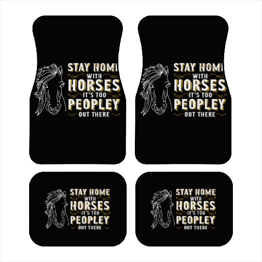 Horse Riding Equestrian Horses Lover Pony Design Car Mats