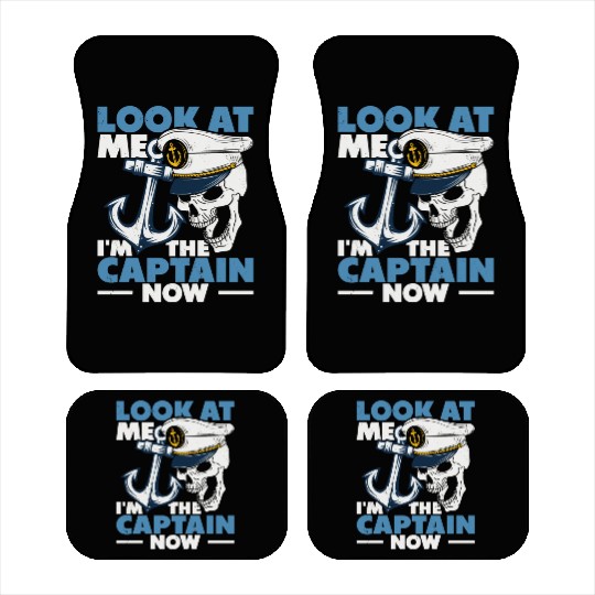 Captain Boat Lovers Fishermen Sailing Boating Car Mats