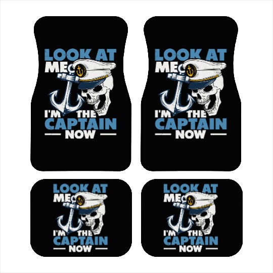 Captain Boat Lovers Fishermen Sailing Boating Car Mats