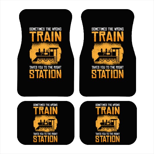 Train Transportation Train Lover Train Station Car Mats