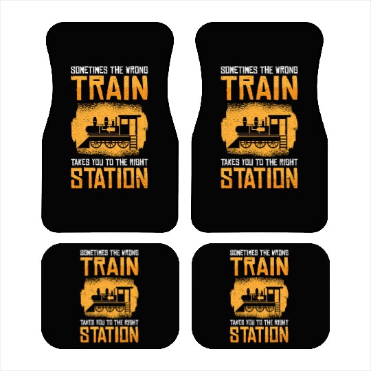 Train Transportation Train Lover Train Station Car Mats