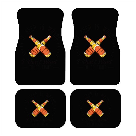 Beer Lover Brewery Drinker Funny Drinking Alcohol Car Mats