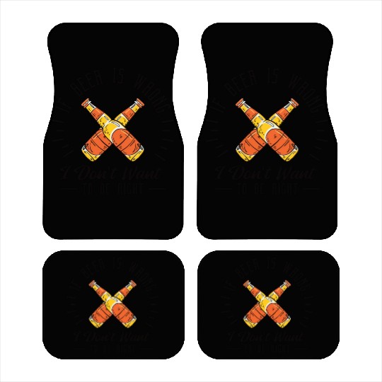 Beer Lover Brewery Drinker Funny Drinking Alcohol Car Mats