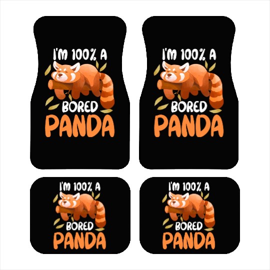 Red Panda Bored Cute Animal Lazy Animal Lover Car Mats