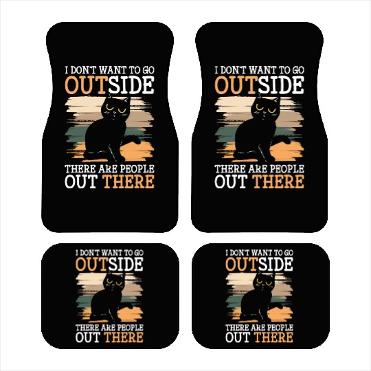 I Hate People People Dislike Rejection Car Mats