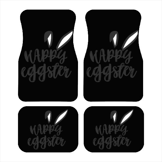 Happy Easter Bunny Rabbit Ears Funny Easter Day Wo Car Mats