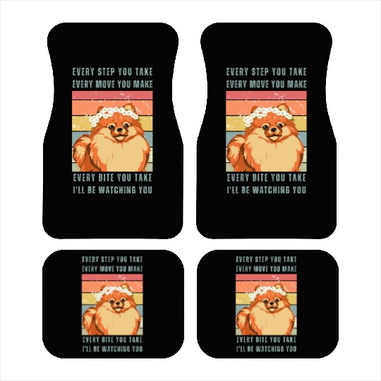 Every Bite You Take - Pomeranian Car Mats