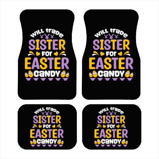 Sister For Easter Candy Car Mats