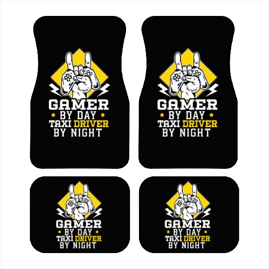 Gamer By Day Taxi Driver By Night Cab Driver Car Mats