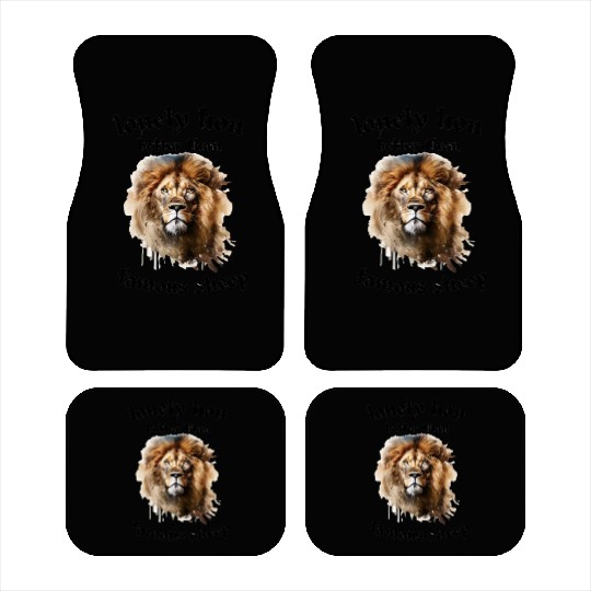 lonely lion quote Car Mats