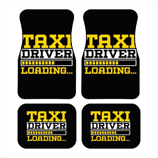 Taxi Driver Loading Taxicab Cab Driver Cabbie Car Mats