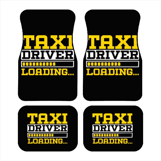 Taxi Driver Loading Taxicab Cab Driver Cabbie Car Mats