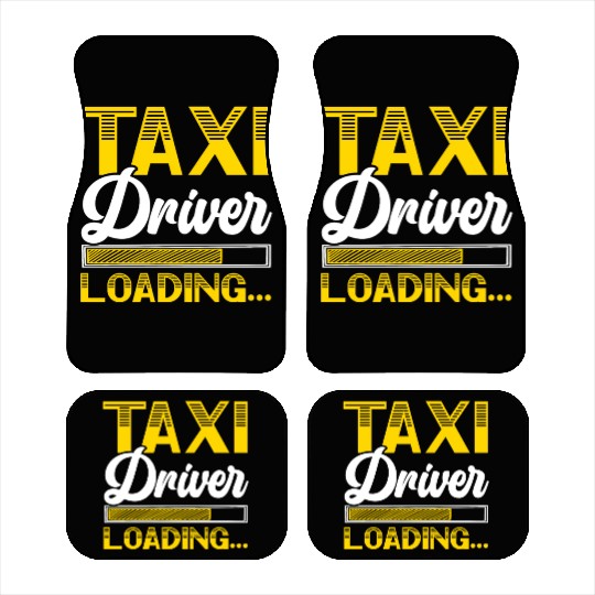 Taxi Driver Loading Taxicab Cab Driver Cabbie Car Mats