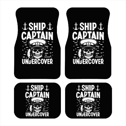 Ship captain undercover boat owner sailing boating Car Mats