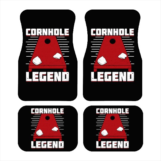 Cornhole Legend Bean Bag Toss Player Gift Car Mats