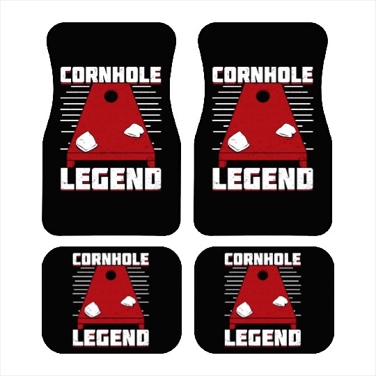 Cornhole Legend Bean Bag Toss Player Gift Car Mats
