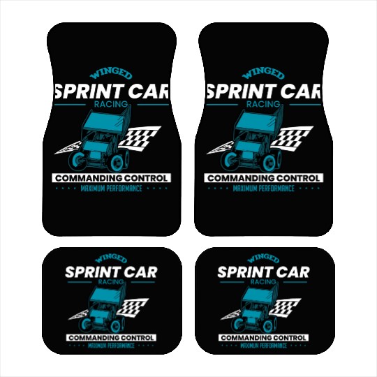 Sprint Car Racing, sprint car, dirt track racers Car Mats