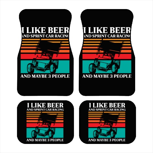 Sprint Car Racing, sprint car, dirt track racers Car Mats
