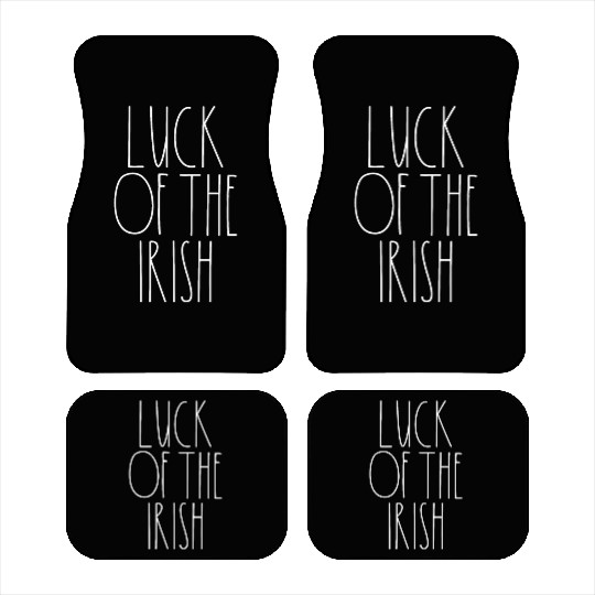 Luck of the Irish White Rae Dunn Inspired Decor Car Mats