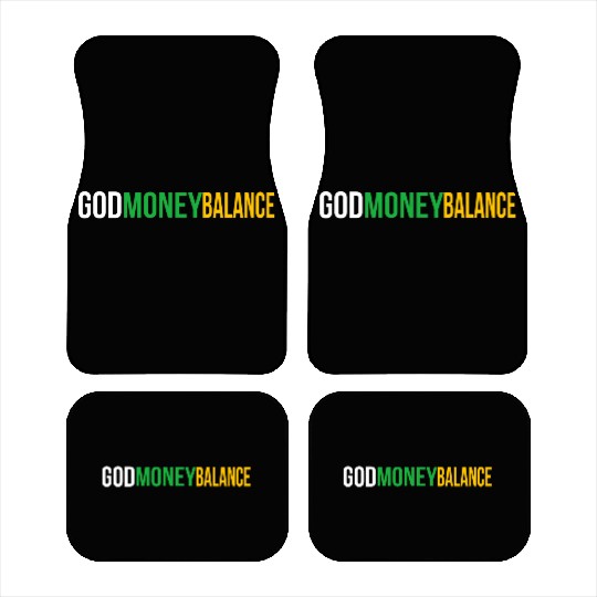GOD MONEY BALANCE TRADE MARK COLORS Car Mats