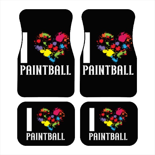 Paintball Paint Gun Paintball Player Paintballer Car Mats