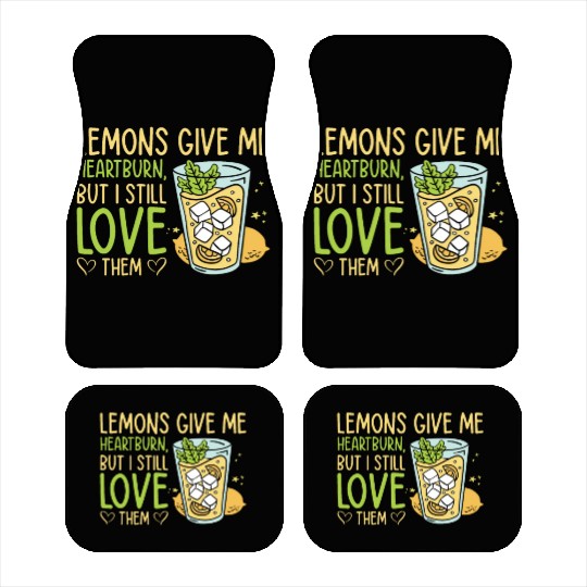 Lemon Fruit Lemonade Citrus Car Mats