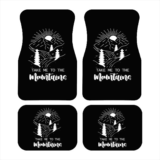 Mountains Nature Adventure Outdoor Car Mats