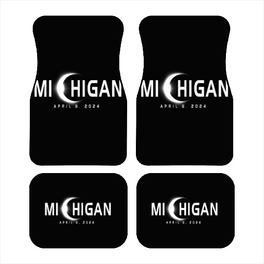 Michigan Eclipse Souvenir April 8th 2024 Car Mats