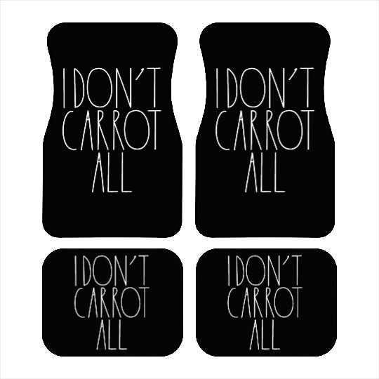 I Don't Carrot All White Rae Dunn Inspired Decor Car Mats