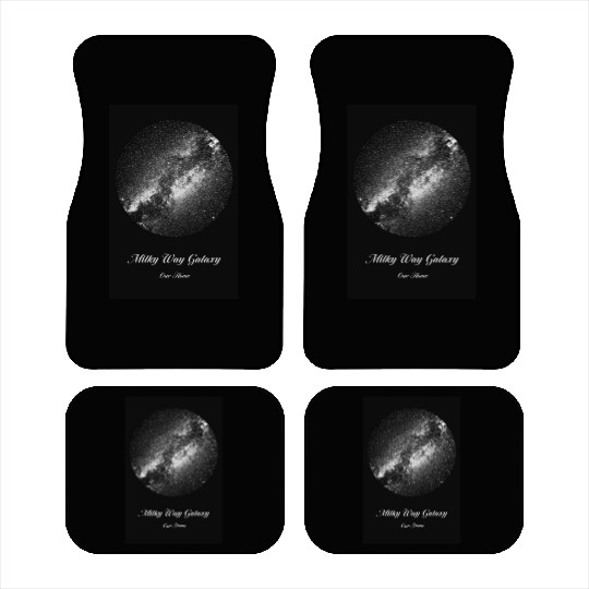 Milky Way galaxy. Our home. Dark theme. Car Mats