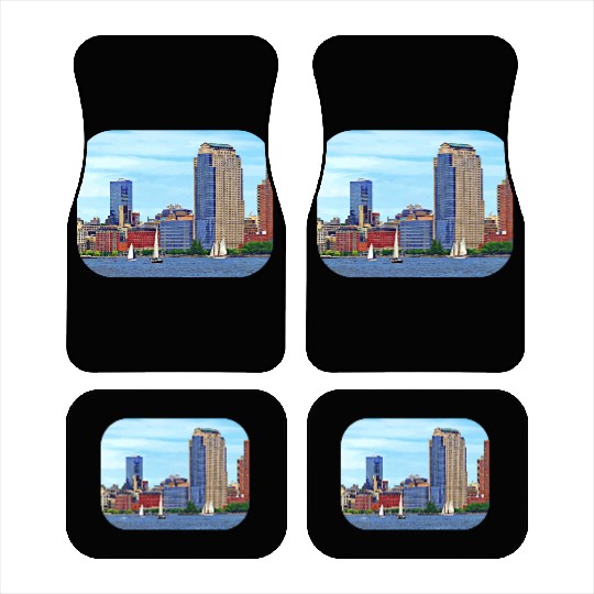Manhattan NY - Boats By Manhattan Skyline Car Mats