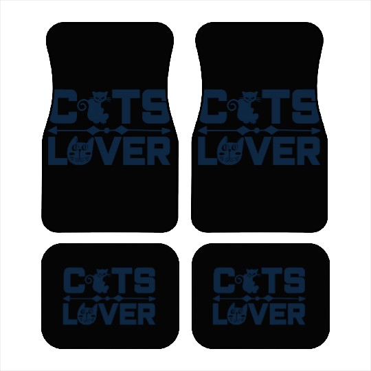 Crazy for Cats: Cute and Casual Cat Lover Top Car Mats