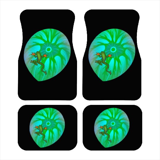 Frog on a Leaf Car Mats